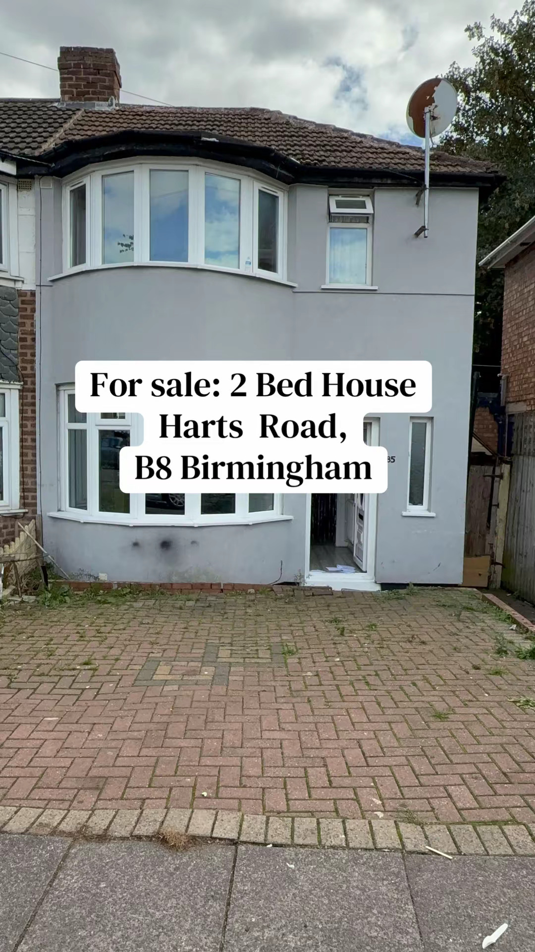 2-Bedroom House For Sale – Harts Road, Saltley, B8 | 1 Reception | Kitchen & Bath | Street Parking | £185,000