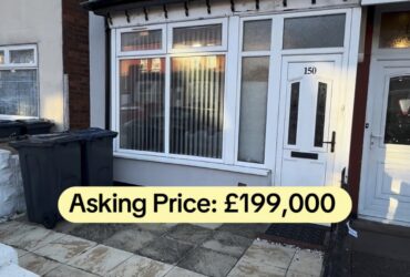 3-Bedroom House For Sale – Sladefield Road, Birmingham B8 | Loft Bedroom with Two Bed Spaces | 2 Reception Areas | Large Garden | £199,000